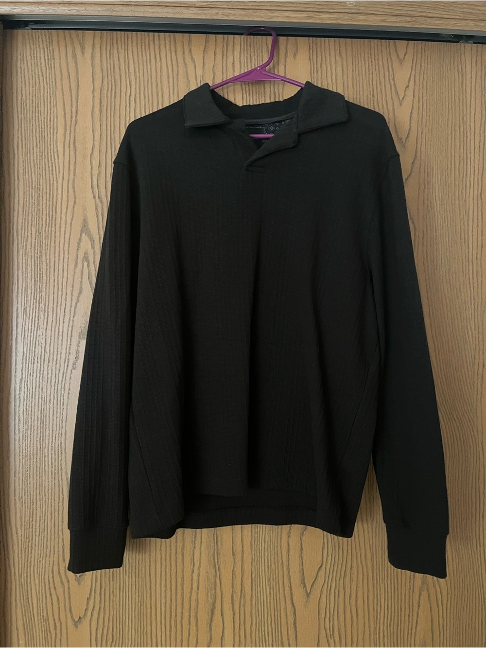Men’s Denim & Flower Ricky Singh Brown Long Sleeve Polo Pull Over Sweater Small